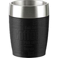 Emsa Isolierbecher Travel Cup 0,2 l schwarz von EMSA