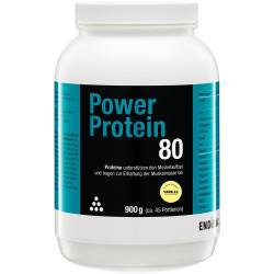 POWER PROTEIN 80 Vanille Pulver von ENDIMA Vertriebsgesellschaft mbH