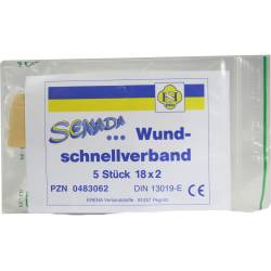 SENADA Wundschnellverband 2x18 cm 5 St ohne von ERENA Verbandstoffe GmbH & Co. KG