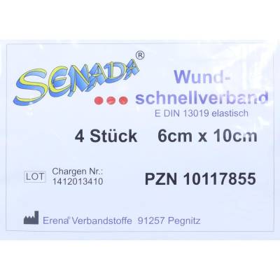 SENADA Wundschnellverband 6x10 cm von ERENA Verbandstoffe GmbH & Co. KG
