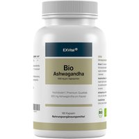 EXVital® Bio Ashwagandha (Schlafbeere) hochdosiert und vegan von EXVital