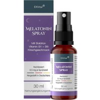 EXVital® Melatonin Schlafspray mit Baldrian, Vitamin B1+ B6, Sprühflasche von EXVital