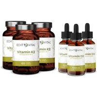 Echt Vital Vitamin K2 + D3 Premiumpaket von Echt Vital