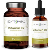 Echt Vital Vitamin K2 + D3 Starterpaket von Echt Vital