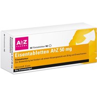 Eisentabletten AbZ 50mg zum Ausgleich eines Eisenmangels von Eisentabletten Abz