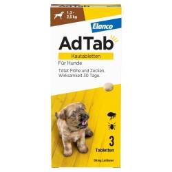 AdTab Kautabletten 56mg für Hunde 1,3-2,5 kg Elanco von Elanco Deutschland GmbH