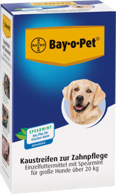 BAY O PET Zahnpfl.Kaustreif.Spearmint f.gr.Hunde 140 g von Elanco Deutschland GmbH