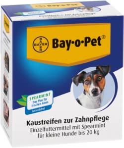BAY O PET Zahnpfl.Kaustreif.Spearmint f.kl.Hunde 140 g von Elanco Deutschland GmbH