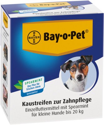 BAY O PET Zahnpfl.Kaustreif.Spearmint f.kl.Hunde 140 g von Elanco Deutschland GmbH