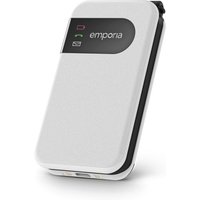 emporia SIMPLICITYglam Smartphone mit Klappfunktion 4G weiß 128 MB 2,8 Zoll von Emporia