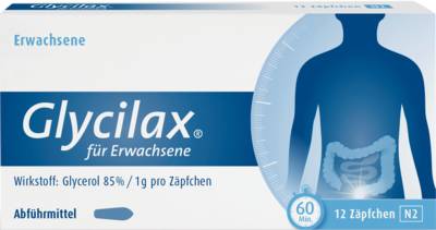 GLYCILAX Suppositorien f�r Erwachsene 12 St von Engelhard Arzneimittel GmbH & Co.KG