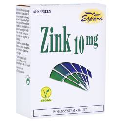 "ZINK 10 mg Kapseln 60 Stück" von "Espara GmbH"