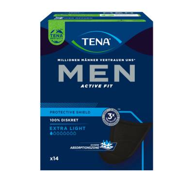 TENA MEN ACTIVE FIT EXTRA LIGHT Inkontinenzeinlagen von Essity Germany GmbH Health and Medical Solutions