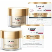 Eucerin® Hyaluron-Filler + Elasticity Tagespflege und Nachtpflege von Eucerin