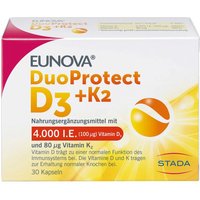 Eunova DuoProtect Vitamin D3+K2 4000IE/80UG von Eunova