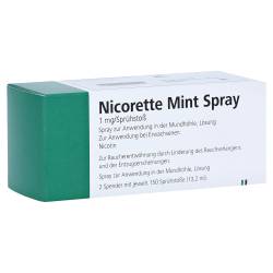 "NICORETTE Mint Spray 1 mg/Sprühstoß 2 Stück" von "EurimPharm Arzneimittel GmbH"