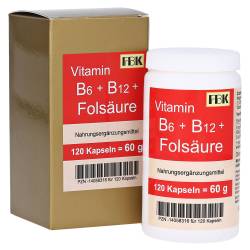"VITAMIN B6+B12+Folsäure Kapseln 120 Stück" von "FBK-Pharma GmbH"