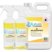 Futum Milben-Spray hochwirksam gegen Hausstaubmilben & Milben Eier von FUTUM