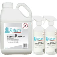 Futum Silberfisch-Spray Hochwirksam gegen Silberfische, Asseln & Eier auf Wasserbasis von FUTUM
