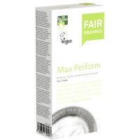 Fair Squared «Max perform» erektionsverstärkende Fair-Trade-Kondome mit Potenzring von Fair Squared