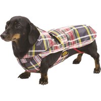 Fashion Dog Hunde-Regenmantel speziell für Dackel - Tartan - 47 cm von Fashion Dog