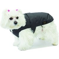 Fashion Dog Hundemantel mit Kunstpelz-Futter - Schwarz - 27 cm von Fashion Dog