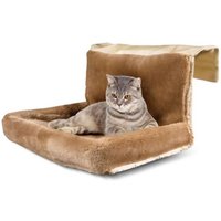 fellhof Kuschelbett Korb Körbchen für Katzen und Hunde, 100% Lammfell, Größe 45 x 38 x 6 cm von Fellhof