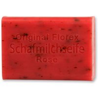 Florex - Schafmilchseife eckig Rose mit Blüten von Florex