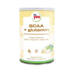 FOR YOU BCAA+glutamin Energy & Recovery Apfel Plv. 480 g von For You eHealth GmbH