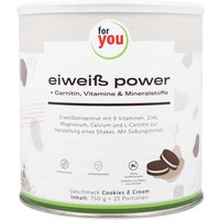 For You EiweiÃ Power Cookies & Cream Pulver von For You