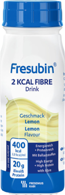 FRESUBIN 2 kcal Fibre DRINK Lemon Trinkflasche 4X200 ml von Fresenius Kabi Deutschland GmbH