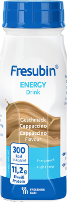 FRESUBIN ENERGY DRINK Cappuccino Trinkflasche 4X200 ml von Fresenius Kabi Deutschland GmbH