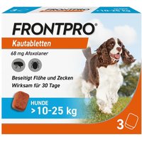 Frontpro Kautabletten gegen Zecken und FlÃ¶he fÃ¼r Hunde >10-25 kg von Frontline