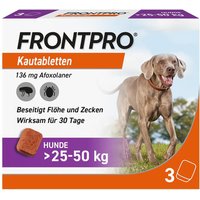 Frontpro Kautabletten gegen Zecken und FlÃ¶he fÃ¼r Hunde >25-50 kg von Frontline