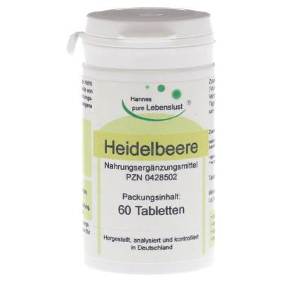 "HEIDELBEER AUGEN Tabletten 60 Stück" von "G & M Naturwaren Import GmbH & Co. KG"