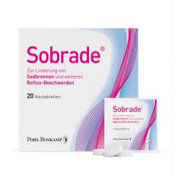 Sobrade Kautabletten zur Linderung von Sodbrennen 20 Stk. von G. Pohl-Boskamp GmbH & Co. KG