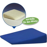 Vital Comfort keilförmiges Auto-Sitzkissen Sommer-Winter-Set, handlich und platzsparend von GHZMATRA
