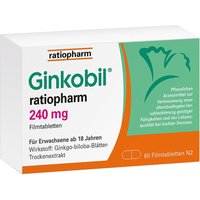 Ginkobil ratiopharm 240mg mit Ginkgo biloba von GINKOBIL ratiopharm