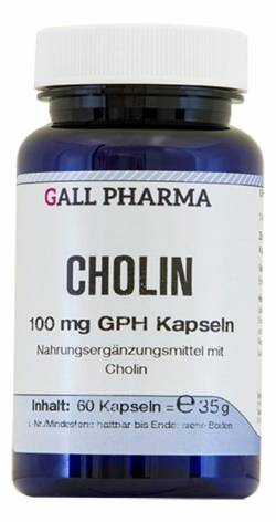 CHOLIN 100 mg GPH Kapseln 60 St Kapseln von Hecht Pharma GmbH