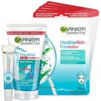 Garnier Gesichtspflege Set Gegen Unreine Haut, Mit 3in1 Reinigung, Peeling Und Maske von Garnier