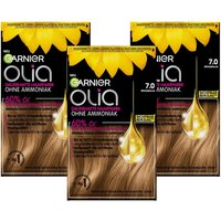 Garnier Olia Dauerhafte Haarfarbe ohne Ammoniak, Mit pflegenden und natürlichen Ölen Mittelblond von Garnier