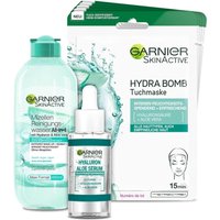 Garnier Pflegeset für das Gesicht, Mit Mizellen Reinigungswasser, Hyaluron Aloe Serum von Garnier