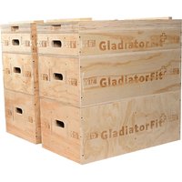 Jerk Blocks stapelbar aus Holz (Satz von 2) von GladiatorFit