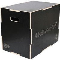Sprung-Plyobox aus Holz schwarz 3 in 1 von GladiatorFit