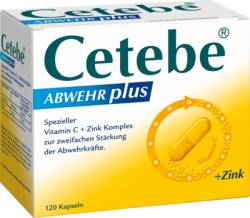 CETEBE ABWEHR plus Vitamin C+Zink Kapseln 120 St von GlaxoSmithKline Consumer Healthcare GmbH & Co. KG
