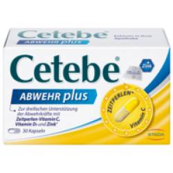 CETEBE ABWEHR plus Vitamin C+Zink Kapseln 19,5 g von GlaxoSmithKline Consumer Healthcare GmbH & Co. KG
