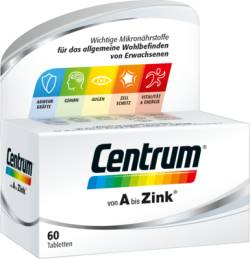 CENTRUM A-Zink Tabletten 60 St von GlaxoSmithKline Consumer Healthcare
