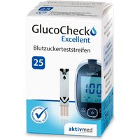 GlucoCheck Excellent Teststreifen (25 Stück) zur Diabetes-Kontrolle von GlucoCheck