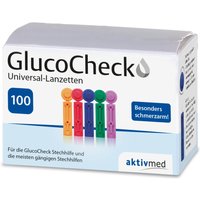 GlucoCheck Universallanzetten [bunt] für viele gängige Stechhilfen (100 Stück) von GlucoCheck