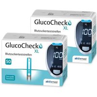 GlucoCheck XL Teststreifen [100 Stück] zur Blutzuckerkontrolle bei Diabetes von GlucoCheck